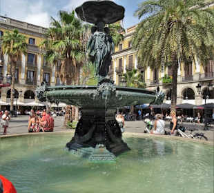 Die Plaça Reial im Gotischen Viertel