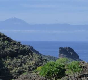 Blick vom Archäologiepark Maipés nach Teneriffa