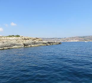 Der Wasserweg mit dem Comino Boot zur blauen Lagune