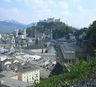 Museum inklusive Blick auf Salzburg/Festung