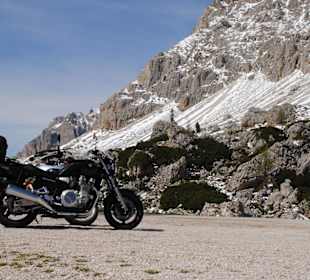 Biker am Valparolapass