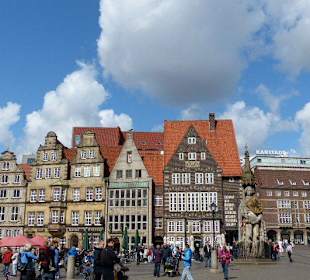 Schöner Marktplatz am Rathaus