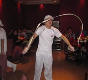 Nudelzubereitung 'mal artistisch