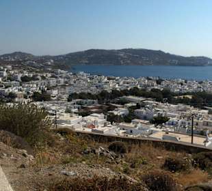 Il centro di myonos town