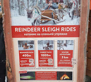 Rentierschlitten fahren