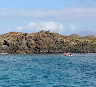 Blick auf Lobos von der Fähre