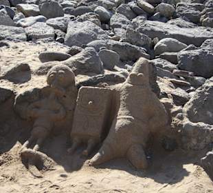 Nun ist der einzige Sand verbraucht