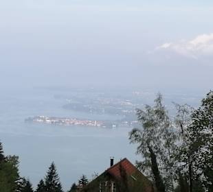 Blick von unterhalb der Pfänderspitze nach Lindau