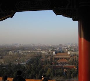 Blick nach Norden auf die Stadt