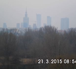 Warszawski Skyline z praskiej strony.