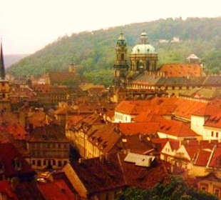 Blick auf die goldene Stadt Prag 
