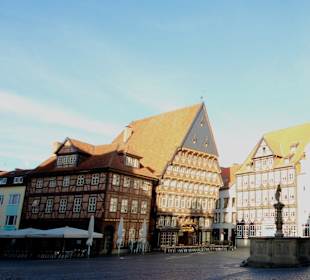 Der Marktplatz von Hildesheim