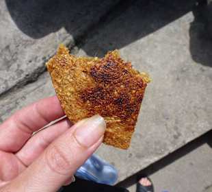 Cassavabrot probieren