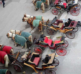Fiaker auf dem Residenzplatz