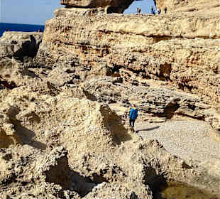 Ausflug nach Gozo - Window Azure vor dem Zusammenb