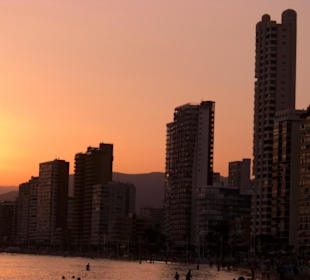 Sonnenuntergang am Strand