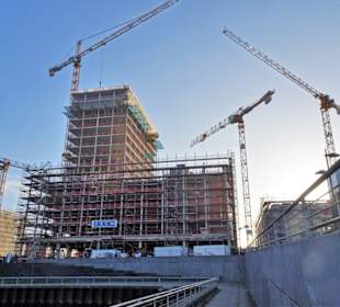 Bautätigkeit in der Überseestadt Bremen