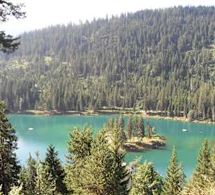 Blick auf den Caumasee