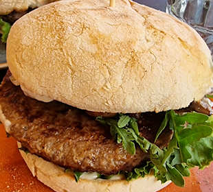 Burger-mit Pilzen