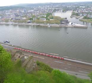 Ausblick von der Festung Ehrenbreitstein