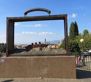 Ausblick vom "Giardino delle Rose" auf Florenz