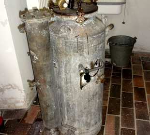 Acetylen-Behälter in der Schmiede