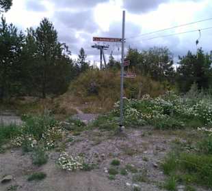 Verschiedene Wanderwege vom oberen Ende 