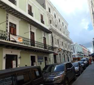 Schöne Gebäude in der Altstadt von San Juan