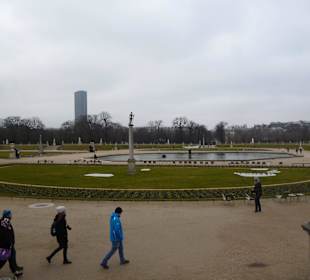 Ogród Luksemburski zimą