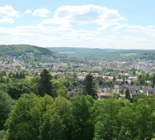 Ausblick vom Bismarckturm in Bad Kissingen