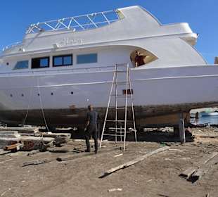 In der Werft unterwegs