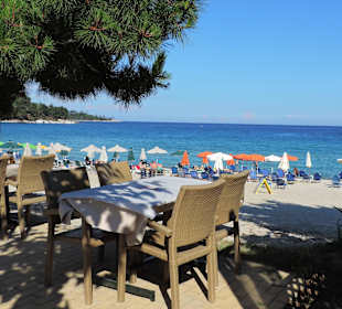 Terrasse direkt am Strand/Meer