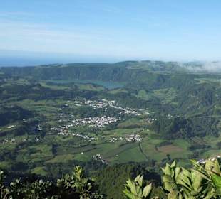 Blick vom Salto do Cavalo auf Furnas