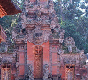 Tempel im heiligen Monkey Forest