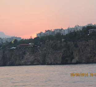 Sonnenuntergang vom Schiff 