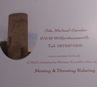 Menükarte August 2014