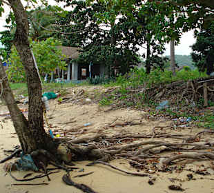 Bophut Strand - Dreck und Müll