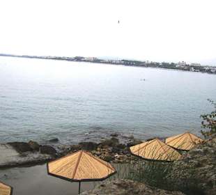 Sicht auf die Bucht von Side aus