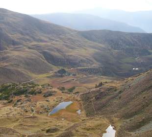 Blickn auf die Pfannnockseen und den Mallnock