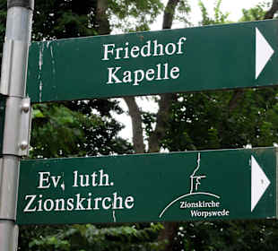 Wegweiser zur Zionskirche