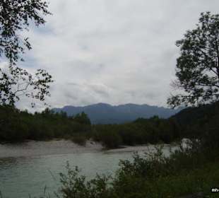 Blick zurück auf die Tegernseer Berge