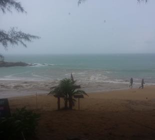 Strand Peters Bar bei Regen