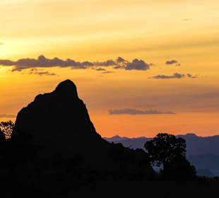 Sonnenuntergang von der Chisos Mountain Lodge