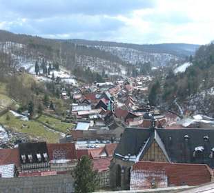 Blick vom Schloss über Stolberg