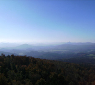 Blick vom Aussichtsturm nach Krompach/CZ