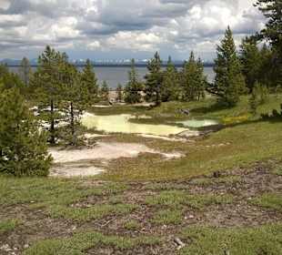 West Thumb Geyser Basin, Yellowstone Lake,