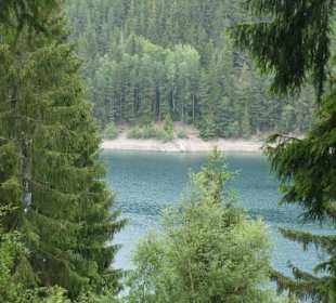 Bllick vom Höhenweg zum Stausee der Ohra-Talsperre