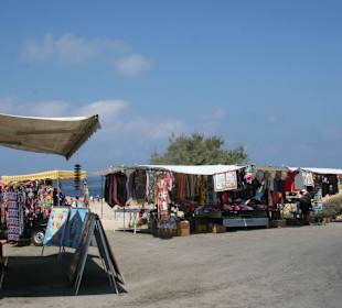 Stände auf dem Parkplatz