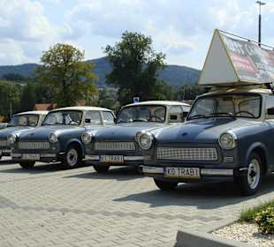 Flota służbowych ... Trabantów.