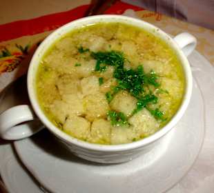 Die Knoblauchsuppe im Wallgut